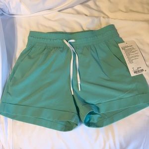 Mint green lulu lemon shorts